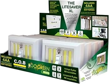 JOEY'Z LiteSaver Portable Stick On Magnetic Light Switch COB LED